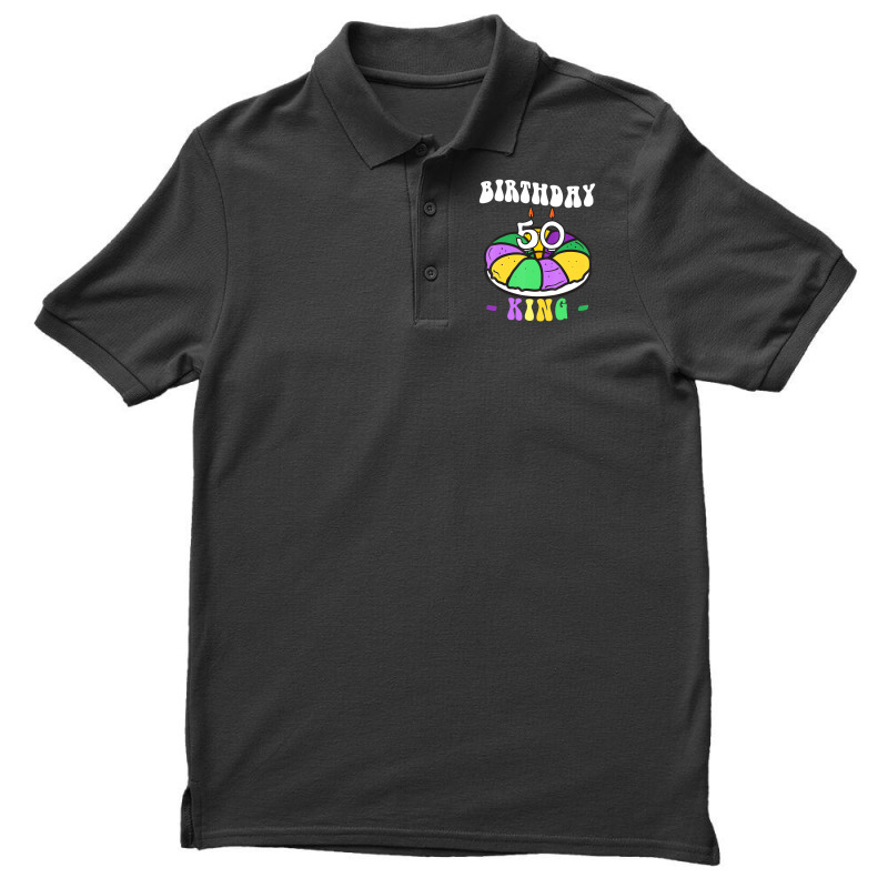 Mardi Gras King Cake, 50 Birthday, Birthday King, Men's Polo Shirt | Artistshot