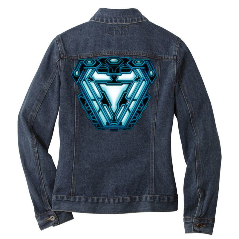 Arc Reactor Ladies Denim Jacket by jusipnajlip | Artistshot