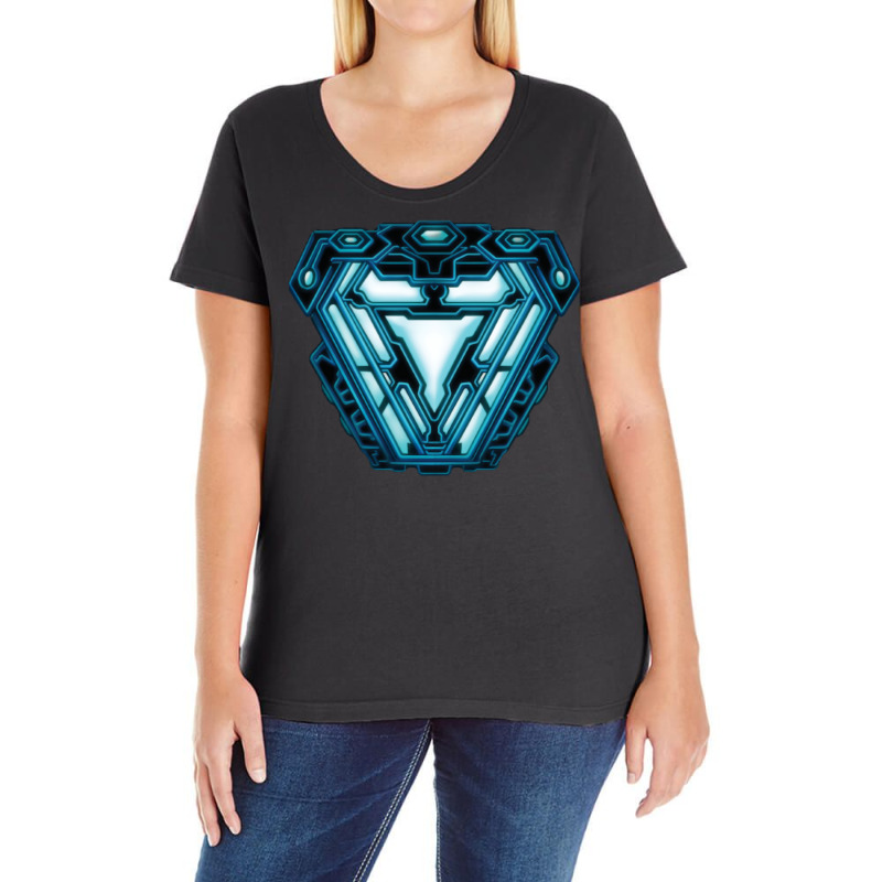 Arc Reactor Ladies Curvy T-Shirt by jusipnajlip | Artistshot