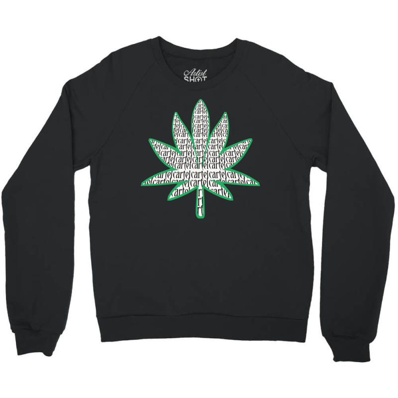 Feuille Cannabis Crewneck Sweatshirt by Dav | Artistshot