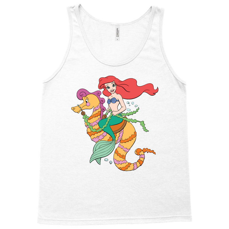 Mermaid And Seahorse Tank Top | Artistshot