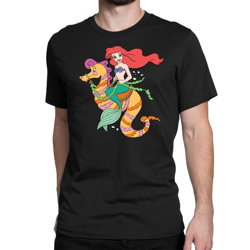 Mermaid And Seahorse Classic T-shirt | Artistshot