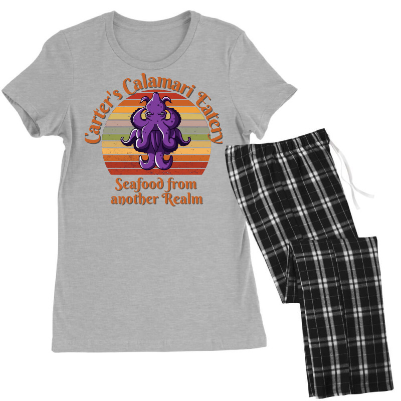 Funny Gift For Carters Calamari Eatery Seafood Fro Women's Pajamas Set by massoumnit | Artistshot