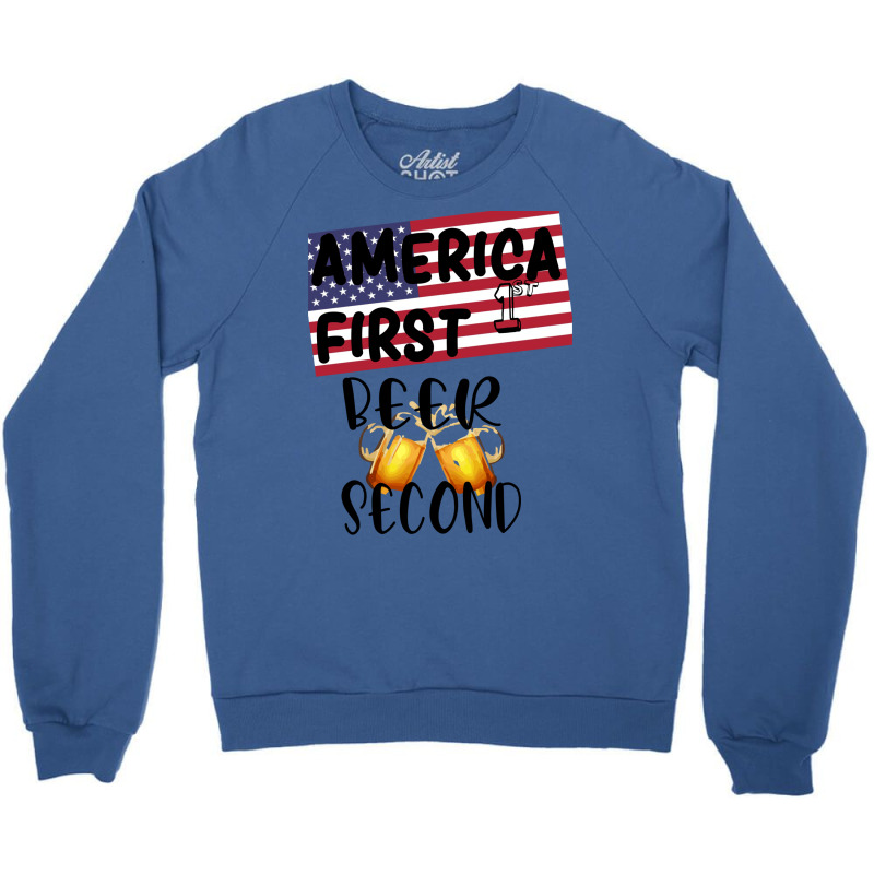 Beer Second Graphic Masque Crewneck Sweatshirt by gemasteksl | Artistshot