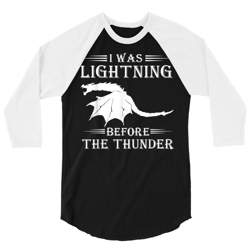 Thunder Dragon Birthday Gift T Shirt 3/4 Sleeve Shirt | Artistshot