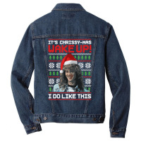 Happy Chrissymas Men Denim Jacket | Artistshot