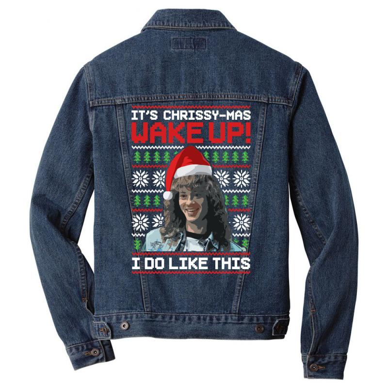 Happy Chrissymas Men Denim Jacket by nduulimohlao0 | Artistshot