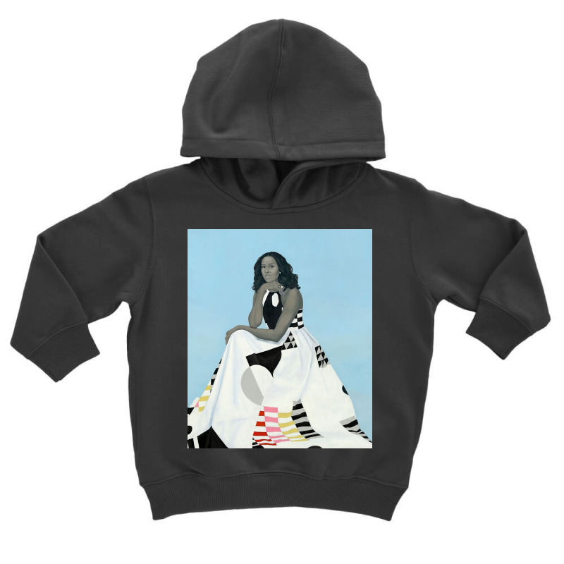 Michelle Obama Portrait For The National Gallery Toddler Hoodie by diablolala | Artistshot