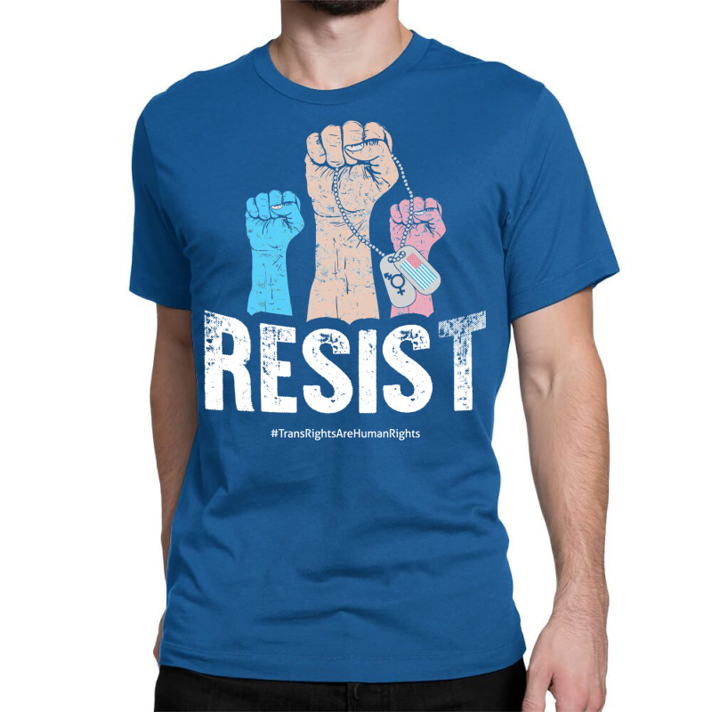 Resist! Stand Up For Trans Rights! Classic T-shirt by eldadawoorina | Artistshot