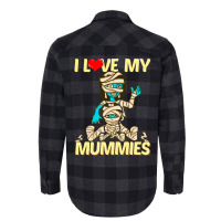 I Love My Mummies! Funny Halloween Gift For Lgbtq Flannel Shirt | Artistshot