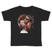 Flowers Butterflies Humming Birds Natural Black Wo Toddler T-shirt | Artistshot