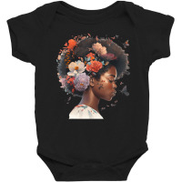 Flowers Butterflies Humming Birds Natural Black Wo Baby Bodysuit | Artistshot