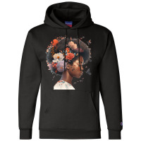 Flowers Butterflies Humming Birds Natural Black Wo Champion Hoodie | Artistshot