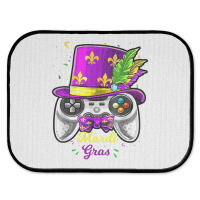 Mardi Gras Video Game Controller Jester Mask Costu Rear Car Mat | Artistshot