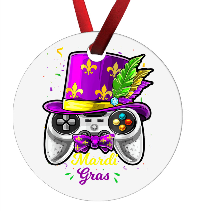 Mardi Gras Video Game Controller Jester Mask Costu Ornament | Artistshot