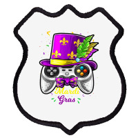 Mardi Gras Video Game Controller Jester Mask Costu Shield Patch | Artistshot