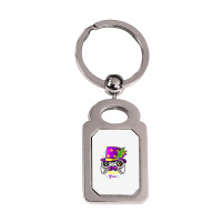 Mardi Gras Video Game Controller Jester Mask Costu Silver Rectangle Keychain | Artistshot