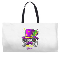 Mardi Gras Video Game Controller Jester Mask Costu Weekender Totes | Artistshot