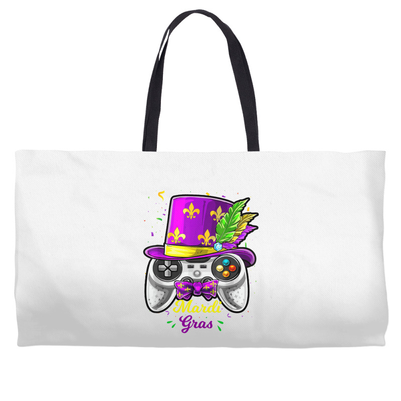 Mardi Gras Video Game Controller Jester Mask Costu Weekender Totes | Artistshot