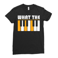 What The F Piano Chord Progression Music Note T Sh Ladies Fitted T-shirt | Artistshot