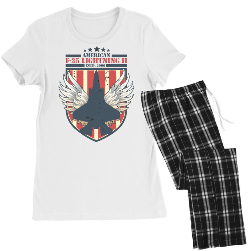 F-35 Lightning Ii American Fighter Jet Women's Pajamas Set by John Phillips | Artistshot