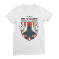 F-35 Lightning Ii American Fighter Jet Ladies Fitted T-shirt | Artistshot