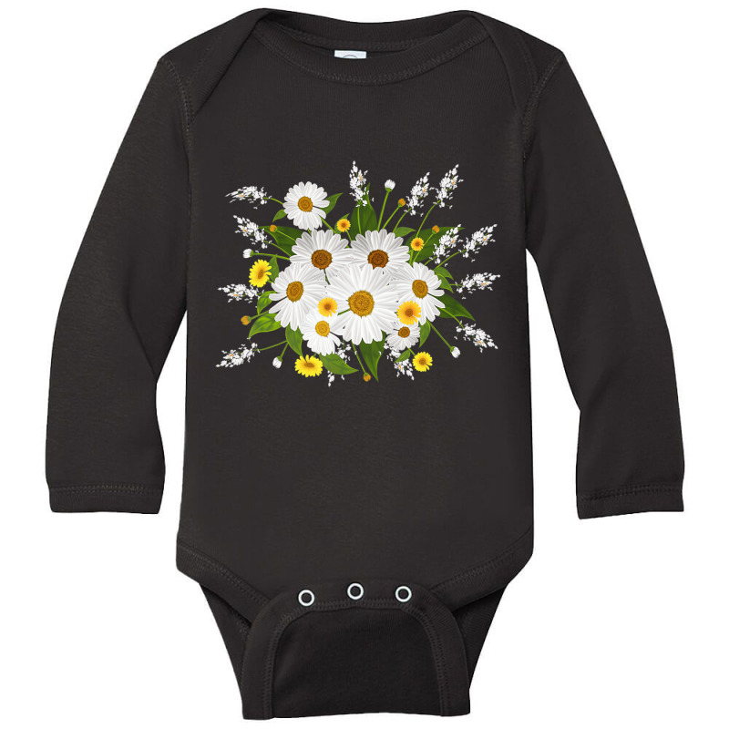 Marguerites Daisy Spring Flower Daisies Plant Gard Long Sleeve Baby Bodysuit | Artistshot