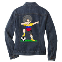 Soccer Venezuela Jersey Venezuelan Flag Football B Ladies Denim Jacket | Artistshot