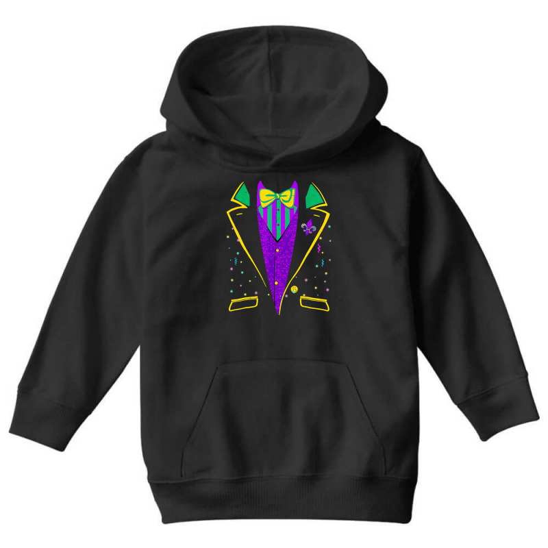 Mardi Gras Tuxedo Costume Funny Carnival Parade De Youth Hoodie | Artistshot