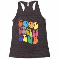 Groovy Cool Uncles Club Funny Smile Colorful Fathe Racerback Tank | Artistshot