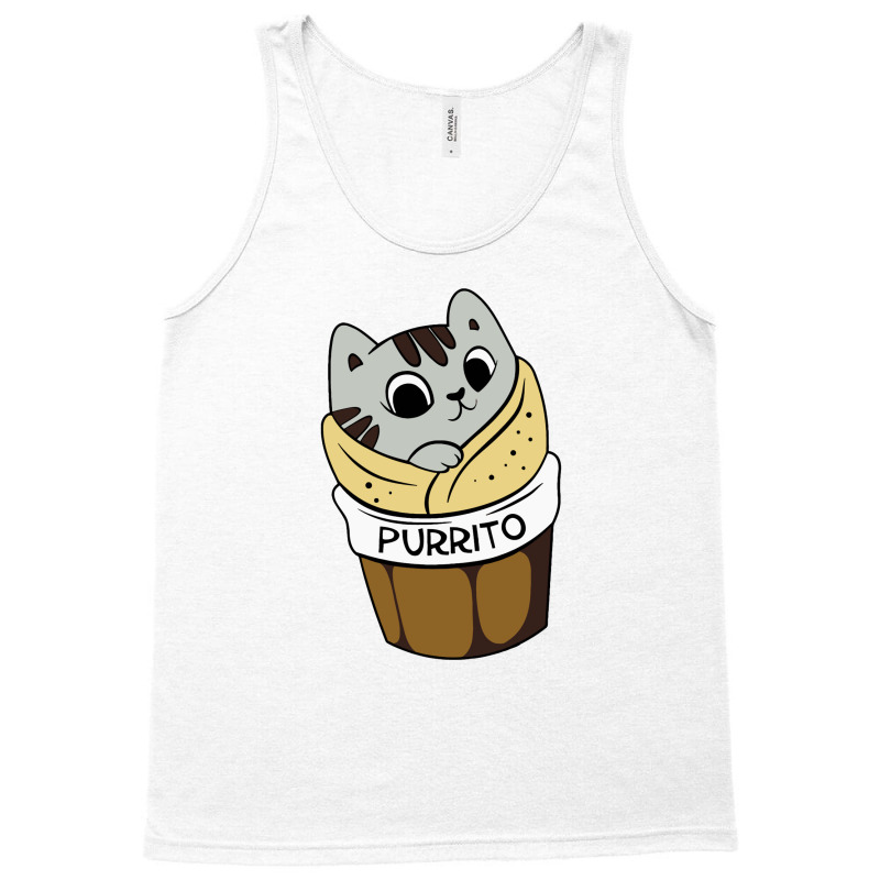 Purrito Cat Tank Top | Artistshot