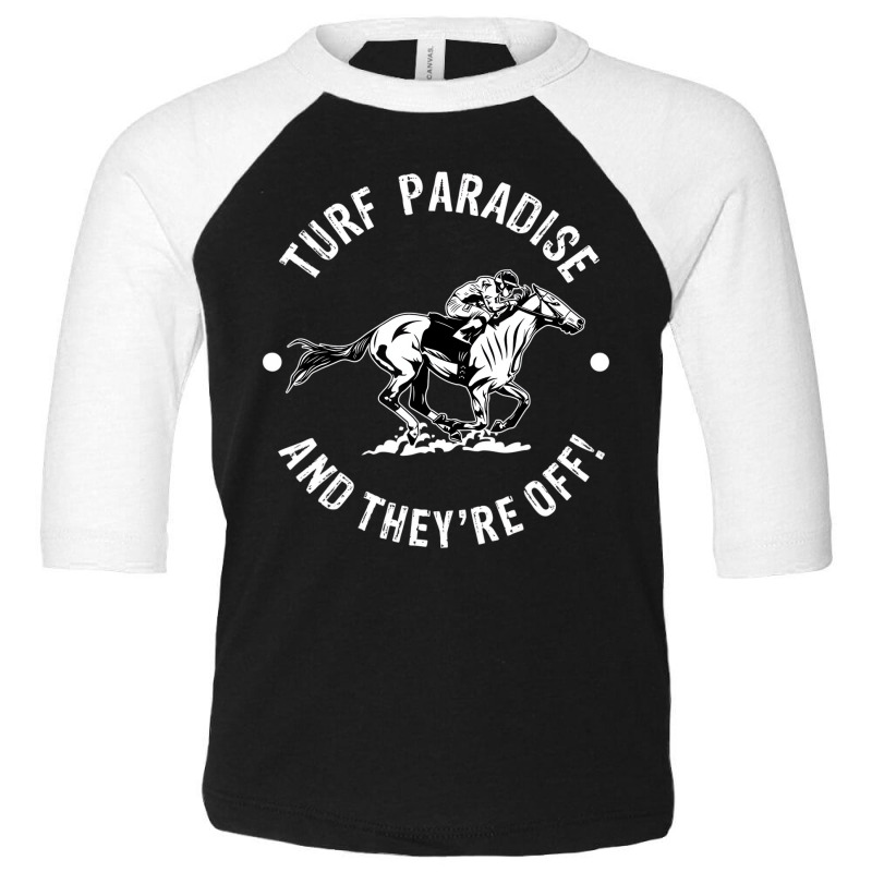 Turf Paradise Racetrack Horse Racing Fan Equestria Toddler 3/4 Sleeve Tee by karynadreck | Artistshot