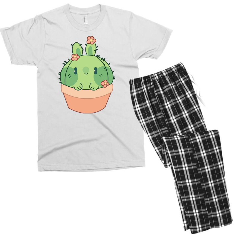 Rabbit Cactus Men's T-shirt Pajama Set | Artistshot