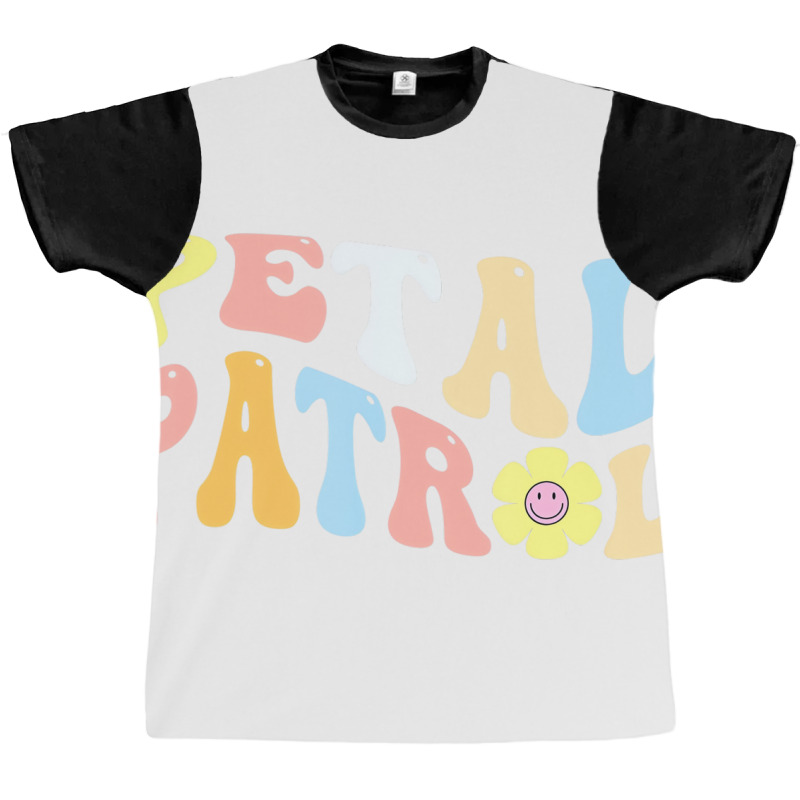 Groovy Petal Patrol Daisy Flower For Bridesmaid Pr Graphic T-shirt | Artistshot