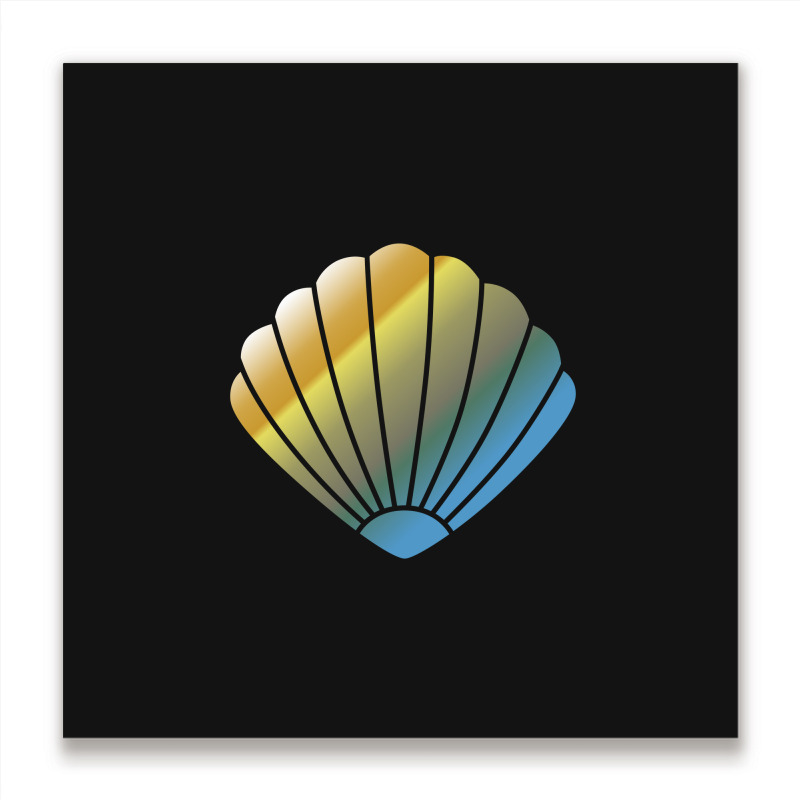 Beautiful Clams Metal Print Square | Artistshot