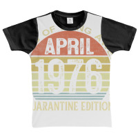 45th Birthday Quarantine Edition April 1976 45 Yea Graphic Youth T-shirt | Artistshot