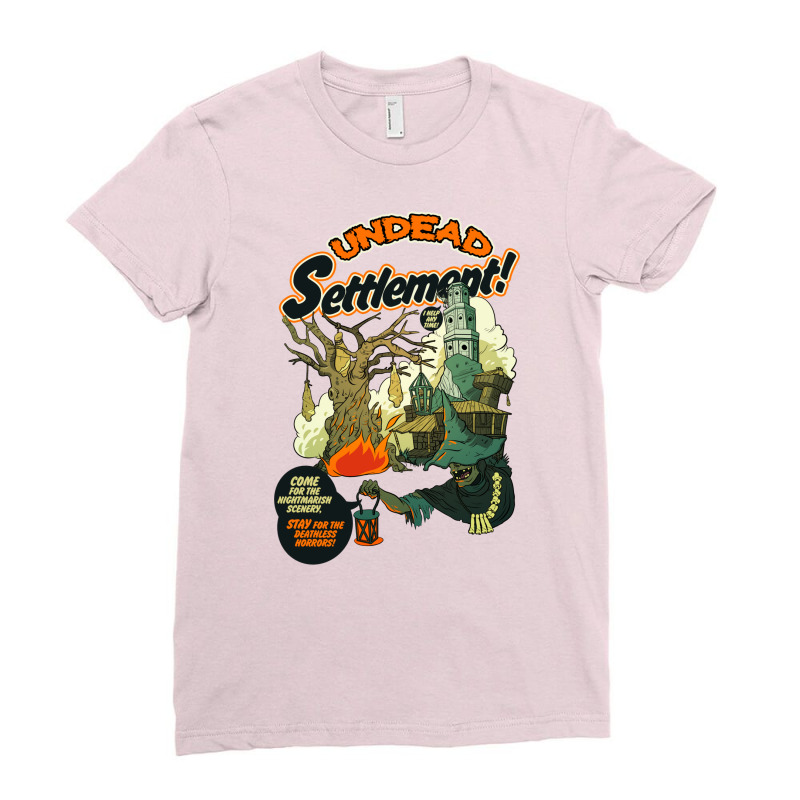 Undead Settlement Ladies Fitted T-Shirt by duynmaruxag | Artistshot