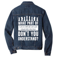 What Part Of Chess Don't You Understand Chess Sici Men Denim Jacket | Artistshot