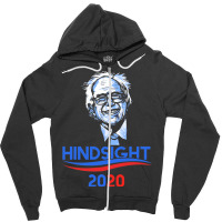 Hindsight Is 2020   Bernie For President 2 Zipper Hoodie | Artistshot