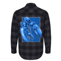 Funny Jumpscare Lobster Meme Blue Crustacean Pullo Flannel Shirt | Artistshot