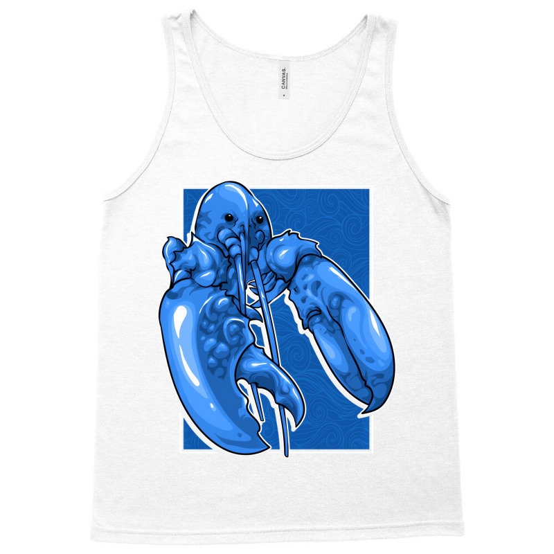 Funny Jumpscare Lobster Meme Blue Crustacean Pullo Tank Top | Artistshot