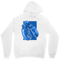 Funny Jumpscare Lobster Meme Blue Crustacean Pullo Unisex Hoodie | Artistshot