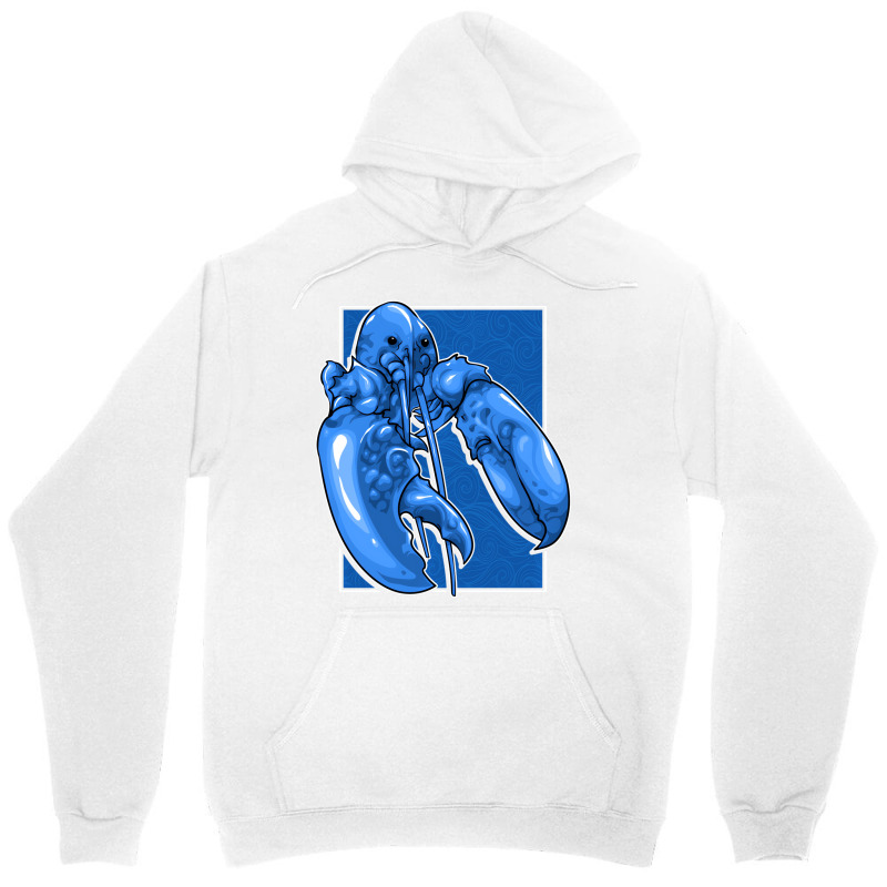 Funny Jumpscare Lobster Meme Blue Crustacean Pullo Unisex Hoodie | Artistshot