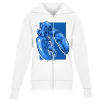 Funny Jumpscare Lobster Meme Blue Crustacean Pullo Youth Zipper Hoodie | Artistshot