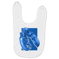 Funny Jumpscare Lobster Meme Blue Crustacean Pullo Baby Bibs | Artistshot