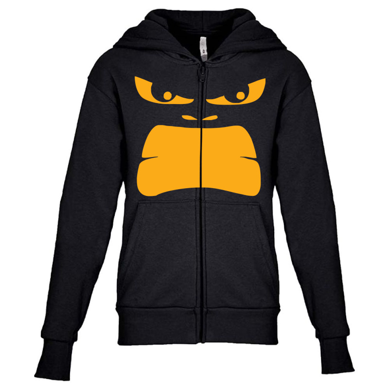 Angry Gorilla Face Youth Zipper Hoodie by Denz. | Artistshot