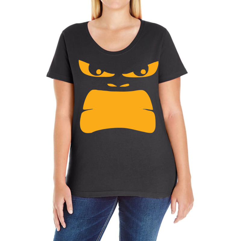 Angry Gorilla Face Ladies Curvy T-Shirt by Denz. | Artistshot