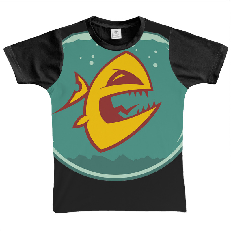 Angry Goldfish Cartoon Graphic Youth T-shirt by Denz. | Artistshot