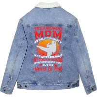 I'm A Taekwondo Mom! Martial Arts Gift Unisex Sherpa-lined Denim Jacket | Artistshot