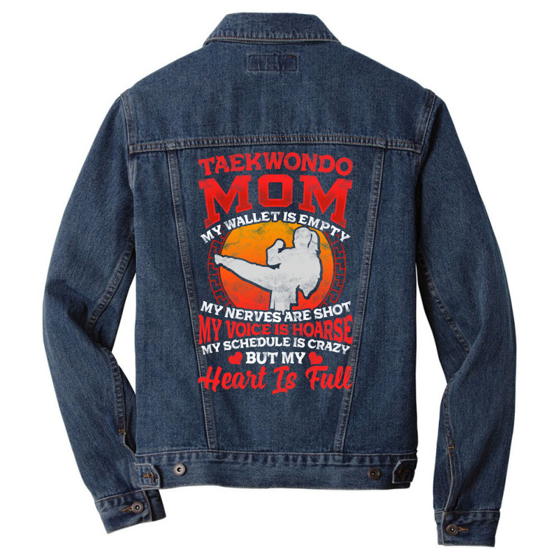 I'm A Taekwondo Mom! Martial Arts Gift Men Denim Jacket by hackelsodrulg | Artistshot